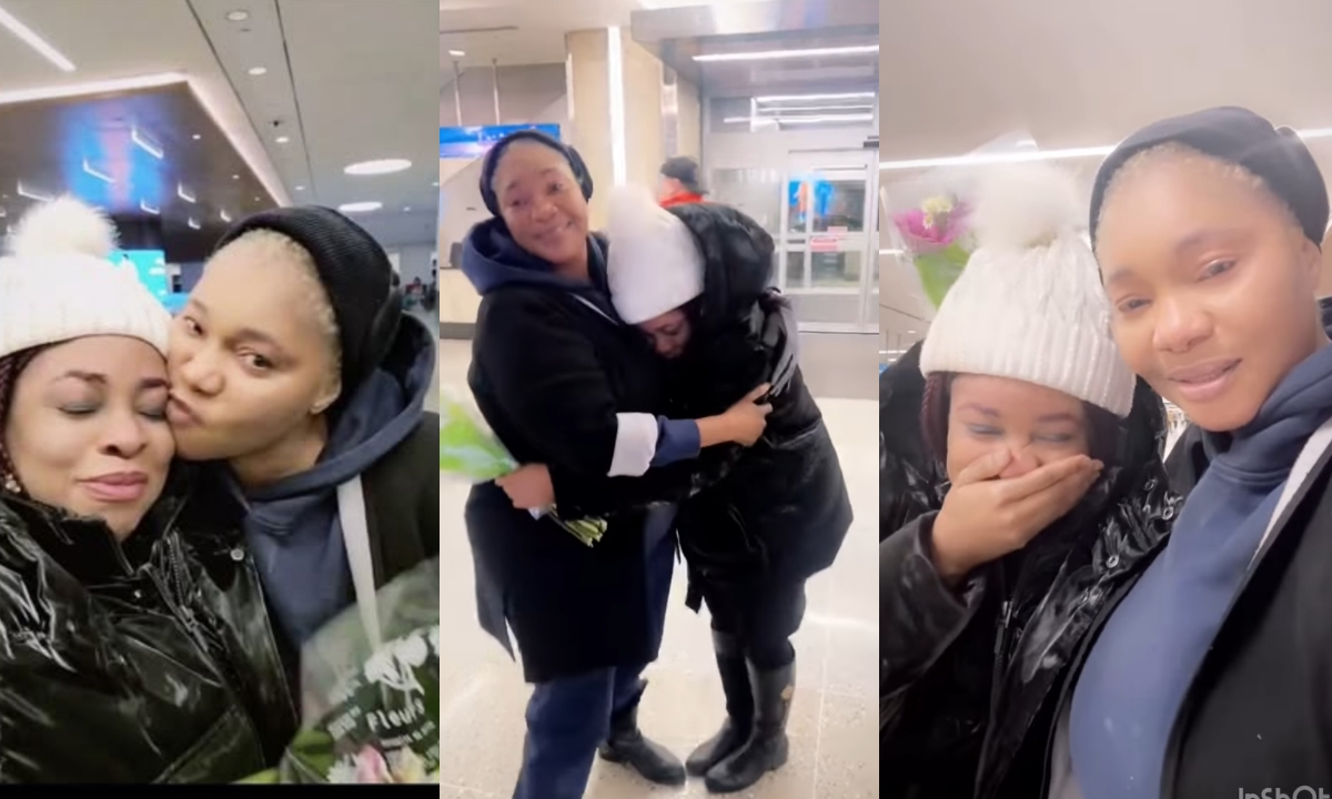 “I Cant Express My Joy At The Moment”- Jaiyeola Monje  Get Emotional As She See Her Grown-up  Daughter After 10 Years Apart